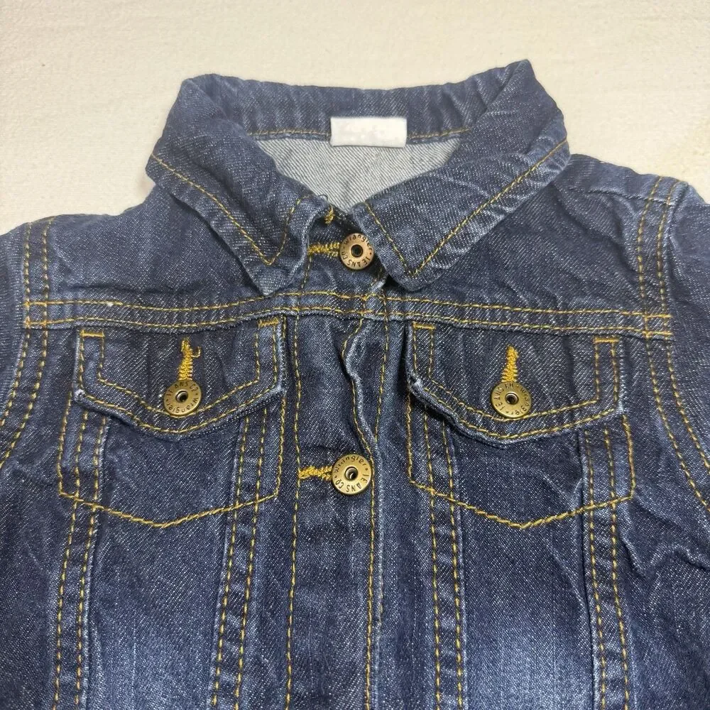 Wrangler Blue Denim Jean Jacket w/Snaps Buttons Size 2-3T  Casual